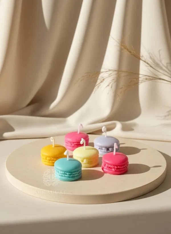 Yellow_Macaron_Candle_Set_Pastel_Dessert_Inspi_Mini_Candles_With_Soft_Fragrance_Perfect_For_Decor_And_Gifting_Pack_Of_2