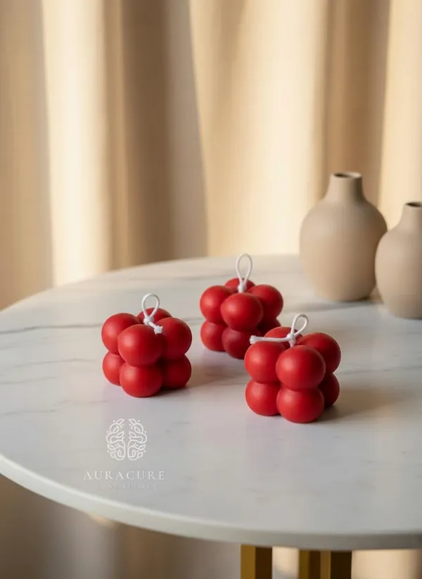 Red_Mini_Bubble_Candles_Cube_Design_Decorative_Candles_For_Home_Decor_Desk_Styling_Gifting_And_Festive_Setups_Pack_Of_3