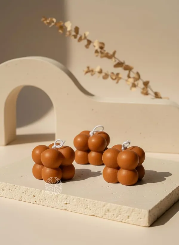 Brown_Mini_Bubble_Candles_Cube_Design_Decorative_Candles_For_Home_Decor_Desk_Styling_Gifting_And_Festive_Setups_Pack_Of_3
