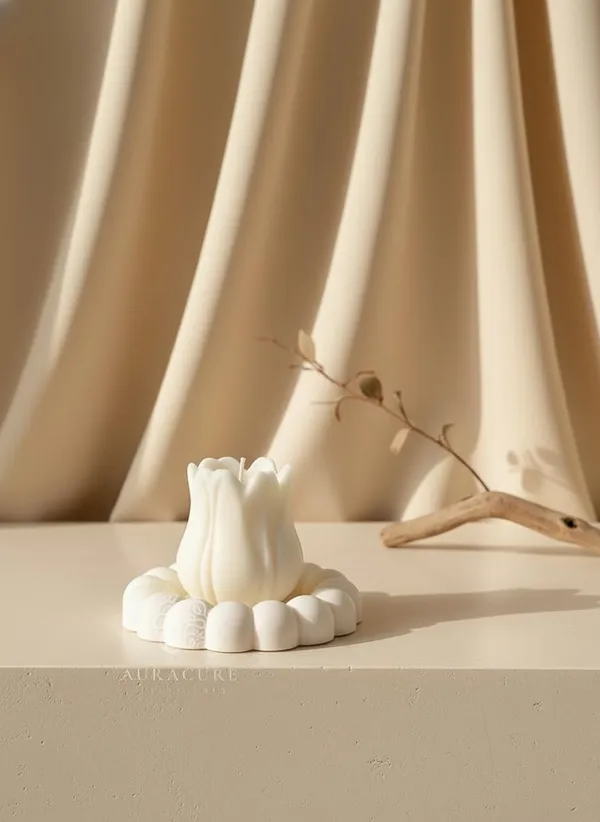 White_Majestic_Tulip_Statement_Candle_Handcrafted_Floral_Decorative_Candle_With_Sculpted_Petals_Luxury_Home_Decor