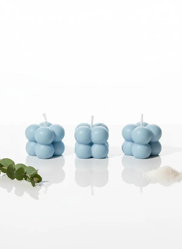 Blue_Mini_Bubble_Candles_Cube_Design_Decorative_Candles_For_Home_Decor_Desk_Styling_Gifting_And_Festive_Setups_Pack_Of_3