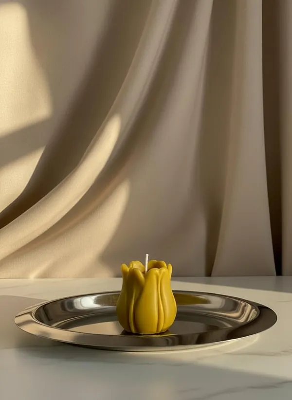 Yellow_Majestic_Tulip_Statement_Candle_Handcrafted_Floral_Decorative_Candle_With_Sculpted_Petals_Luxury_Home_Decor