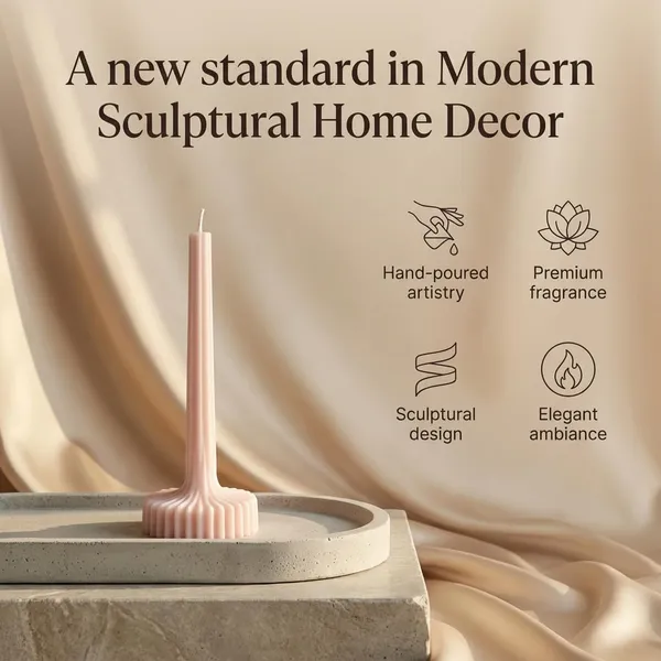 Pink_Fluted_Pillar_Candle_Modern_Sculpted_Design_Handcrafted_Decorative_Candle_For_Luxury_Home_Styling_And_Gifting