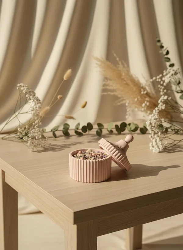 Pink_Ribbed_Concrete_Trinket_Jar_With_Lid_Decorative_Storage_Container_For_Jewelry_And_Keepsakes_Vanity_And_Bedroom_Organizer
