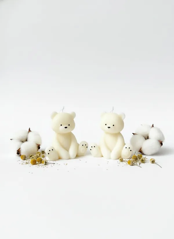 White_Handcrafted_Big_Teddy_Bear_Candle_With_Long_Hands_Candle_Decorative_Home_Decor_Perfect_For_Valentine's_Day_And_Anniversaries_Aesthetic_Gift