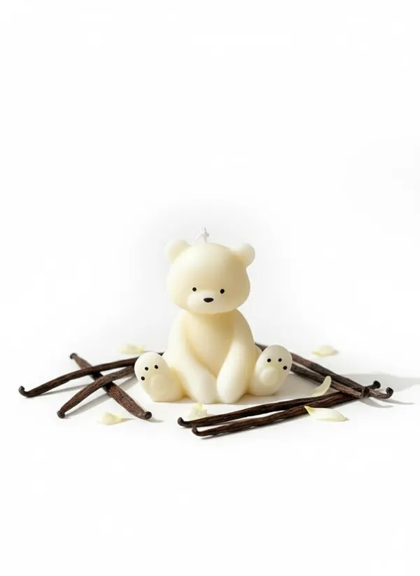 White_Handcrafted_Big_Teddy_Bear_Candle_With_Long_Hands_Candle_Decorative_Home_Decor_Perfect_For_Valentine's_Day_And_Anniversaries_Aesthetic_Gift