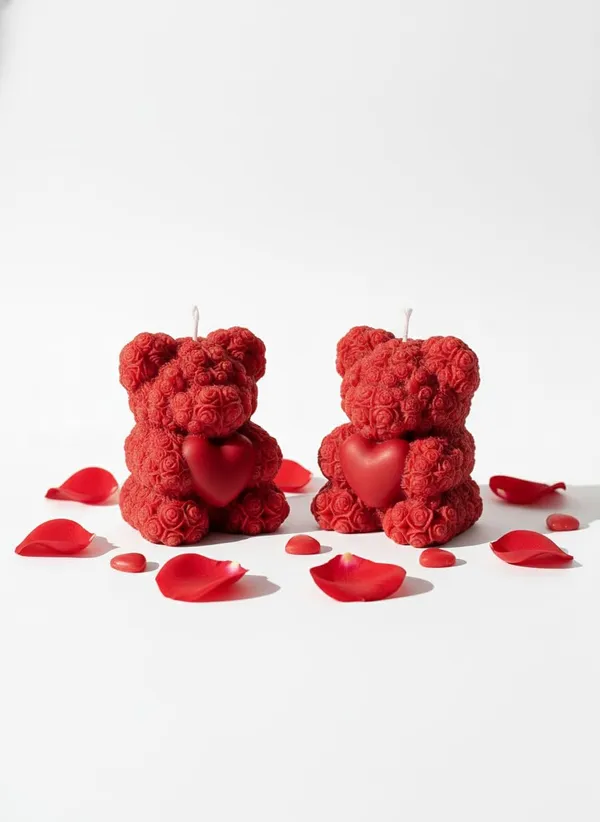 Red_Rose_Teddy_Bear_Candle_With_Heart_Hand_Pou_Premium_Wax_Romantic_Decor_Gift_For_Anniversaries_Valentine's_Day_Birthdays_Pack_Of_2