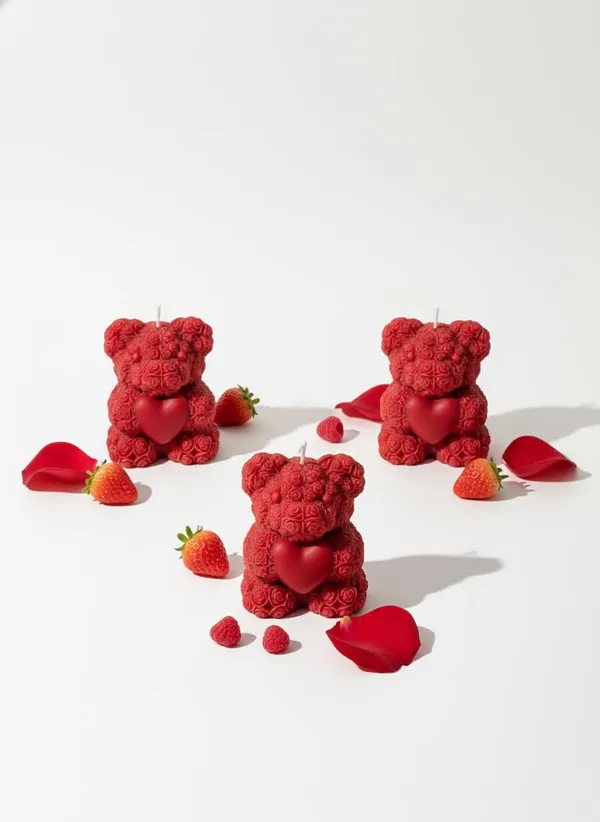 Red_Rose_Teddy_Bear_Candle_With_Heart_Hand_Pou_Premium_Wax_Romantic_Decor_Gift_For_Anniversaries_Valentine's_Day_Birthdays_Pack_Of_2