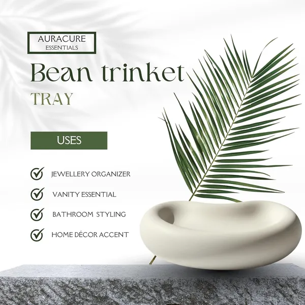 White_Big_Bean_Shaped_Trinket_Tray_Minimal_Vanity_Jewelry_Organizer_Decor_Dresser_Bathroom_Decor