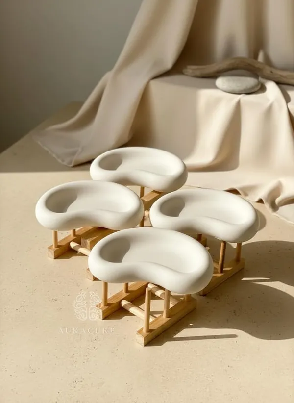 White_Big_Bean_Shaped_Trinket_Tray_Minimal_Vanity_Jewelry_Organizer_Decor_Dresser_Bathroom_Decor