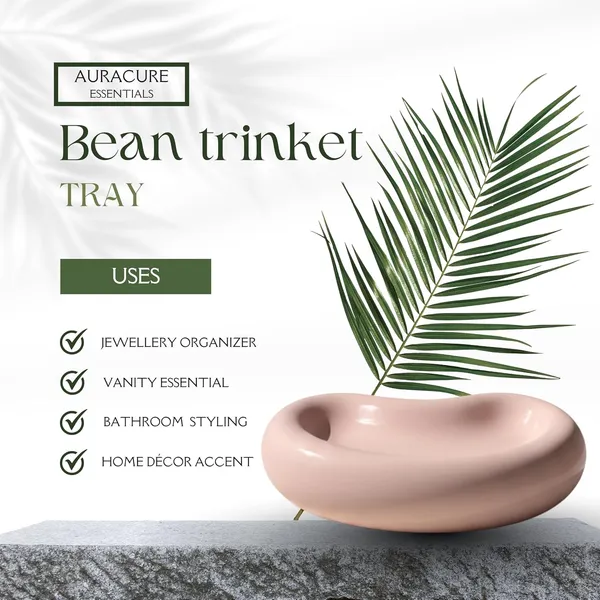 Peach_Big_Bean_Shaped_Trinket_Tray_Minimal_Vanity_Jewelry_Organizer_Decor_Dresser_Bathroom_Decor