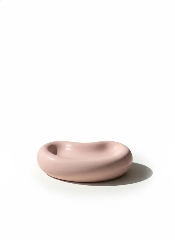 Peach_Big_Bean_Shaped_Trinket_Tray_Minimal_Vanity_Jewelry_Organizer_Decor_Dresser_Bathroom_Decor