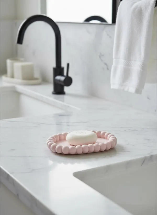 Pink_Handmade_Concrete_Long_Oval_Bubble_Edged_Trinket_Tray_Multipurpose_Jewelry_Accessory_Organizer_Elegant_Decorative_Home_Decor_Accent