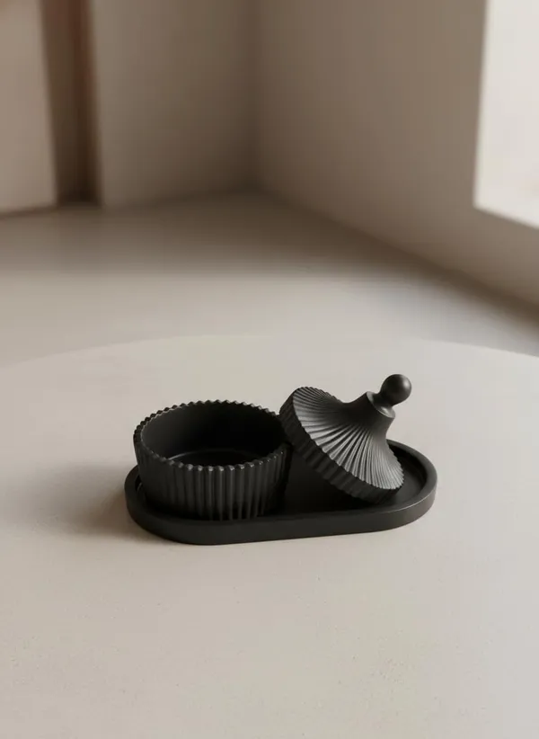 Black_Oval_Trinket_Tray_With_Round_Top_Trinket_Jar_Multipurpose_Jewelry_Accessory_Organizer_Stylish_Decorative_Home_Decor_Accent_Round_Top_With_Tray