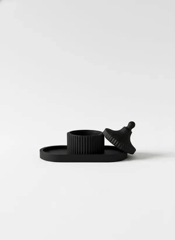 Black_Oval_Trinket_Tray_With_Round_Top_Trinket_Jar_Multipurpose_Jewelry_Accessory_Organizer_Stylish_Decorative_Home_Decor_Accent_Round_Top_With_Tray