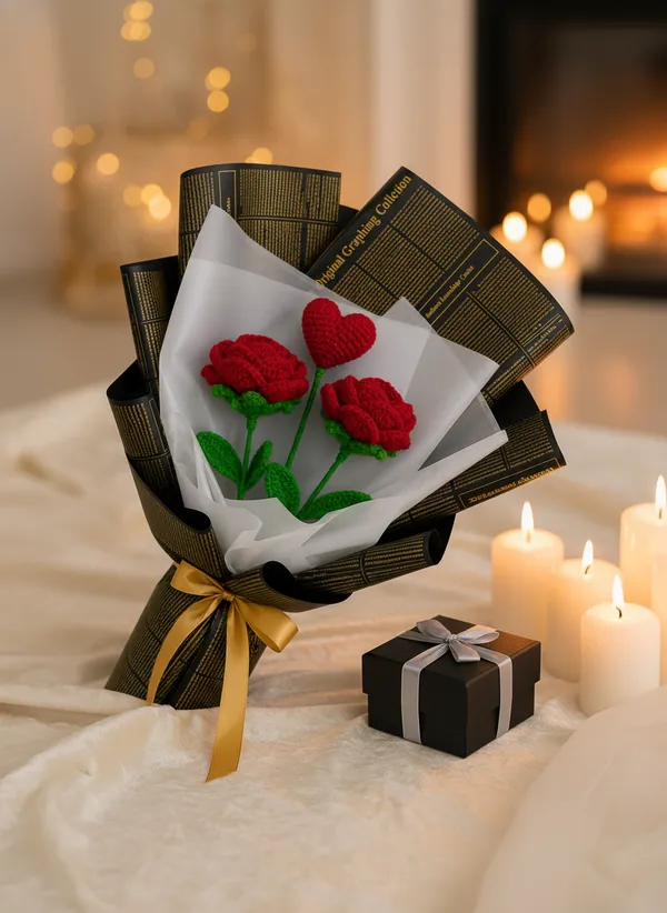 Crimson_Heart_Rose_Crochet_Bouquet_|_Handmade_Romantic_Flower_Gift