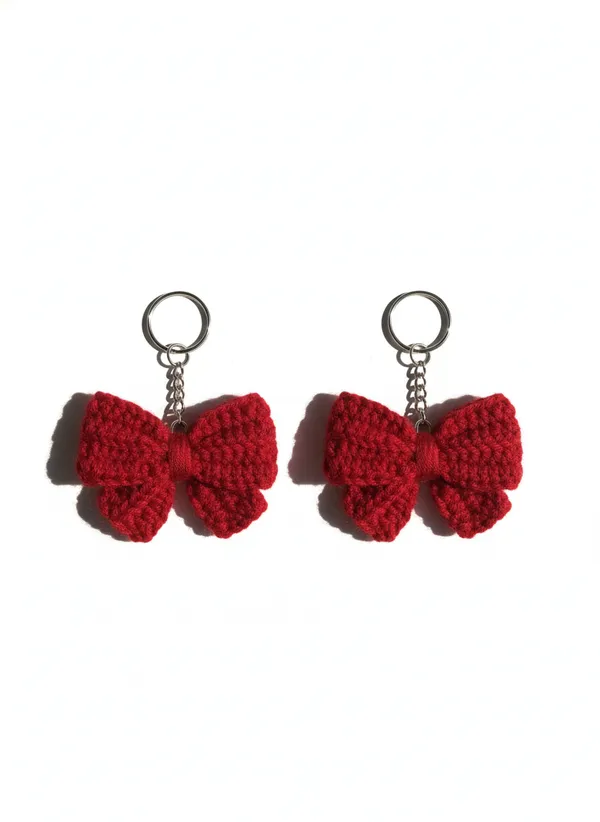 Handmade_Crochet_Red_Bow_Keychain_|_Cute_Aesthetic_Bag_Charm_|_Soft_Yarn_Key_Ring_For_Girls_|_Backpack_&_Purse_Accessory_|_Gift_For_Her,_Pack_Of_4