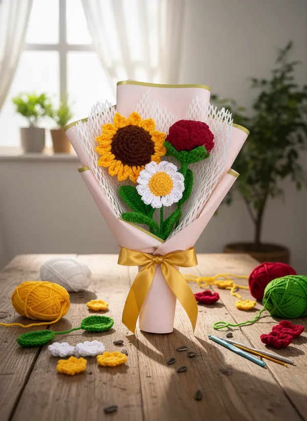 Golden_Blossom_Crochet_Bouquet_|_Premium_Sunflower,_Daisy_&_Rose_Forever_Arrangement