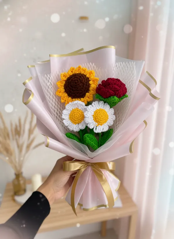 Golden_Garden_Crochet_Bouquet_|_Premium_Sunflower,_Daisy_&_Rose_Handmade_Arrangement