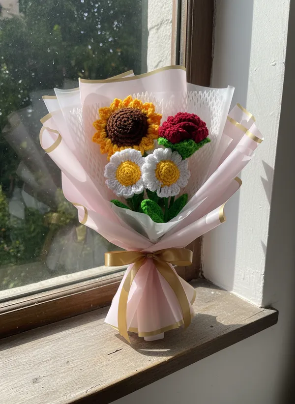 Golden_Garden_Crochet_Bouquet_|_Premium_Sunflower,_Daisy_&_Rose_Handmade_Arrangement
