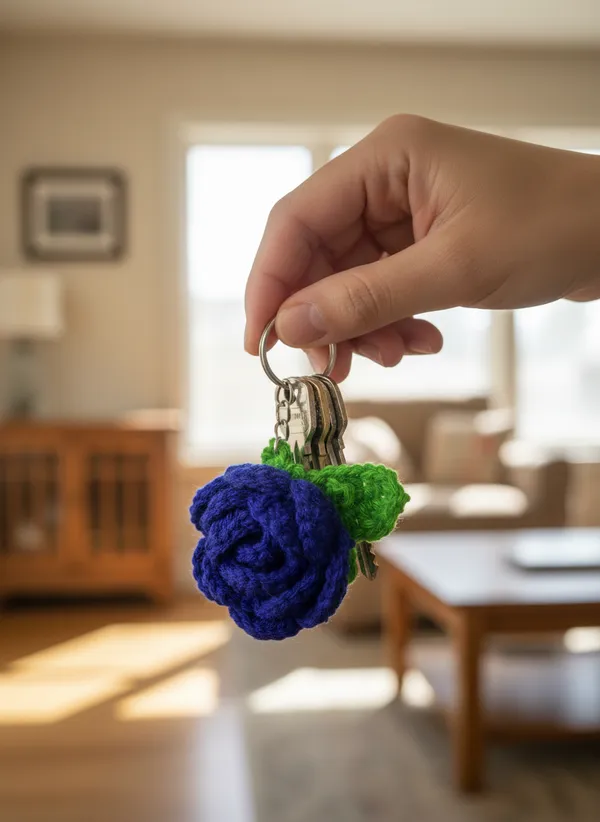 Handmade_Crochet_Blue_Rose_Keychain_|_Blue_Rose_Flower_Bag_Charm_&_Key_Ring_|_Cute_Romantic_Gift_for_Her_|_Floral_Couple_Keychain