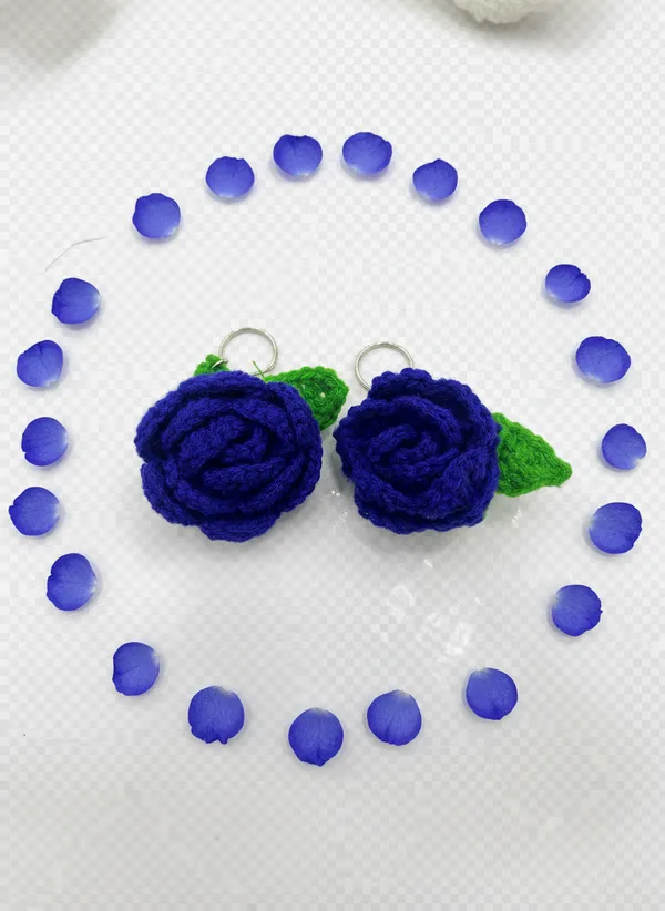 Handmade_Crochet_Blue_Rose_Keychain_|_Blue_Rose_Flower_Bag_Charm_&_Key_Ring_|_Cute_Romantic_Gift_for_Her_|_Floral_Couple_Keychain