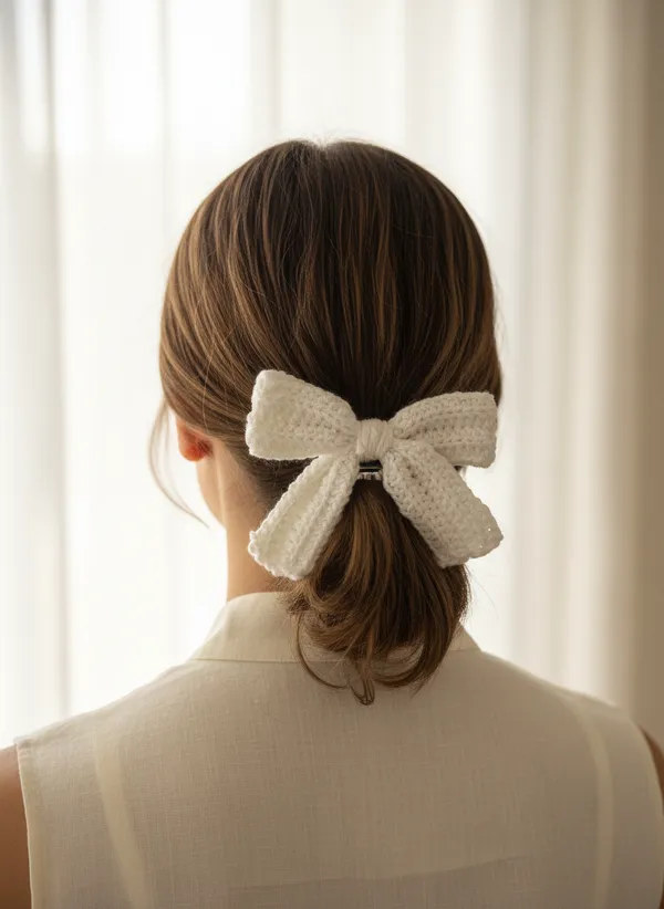 Handmade_Crochet_Bow_Hair_Clip,_Cute_Aesthetic_Accessory_for_Girls_and_Women_(White),_PACK_OF_2