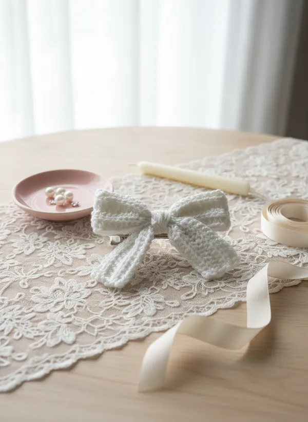 Handmade_Crochet_Bow_Hair_Clip,_Cute_Aesthetic_Accessory_for_Girls_and_Women_(White),_PACK_OF_2