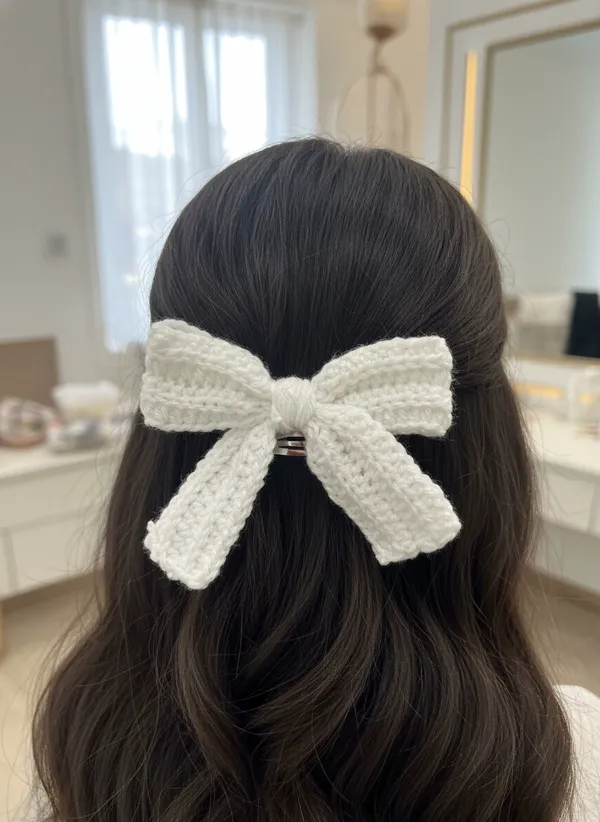 Handmade_Crochet_Bow_Hair_Clip,_Cute_Aesthetic_Accessory_for_Girls_and_Women_(White),_PACK_OF_2