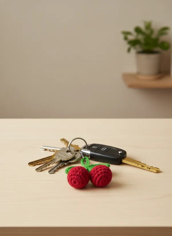 Handmade_Crochet_Cherry_Keychain_|_Cute_Berry_Fruit_Key_Ring_Charm_|_Aesthetic_Bag_Charm_&_Gift_for_Girls