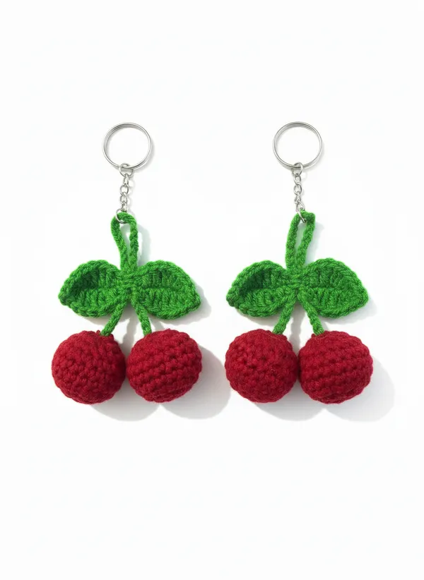 Handmade_Crochet_Cherry_Keychain_|_Cute_Berry_Fruit_Key_Ring_Charm_|_Aesthetic_Bag_Charm_&_Gift_for_Girls