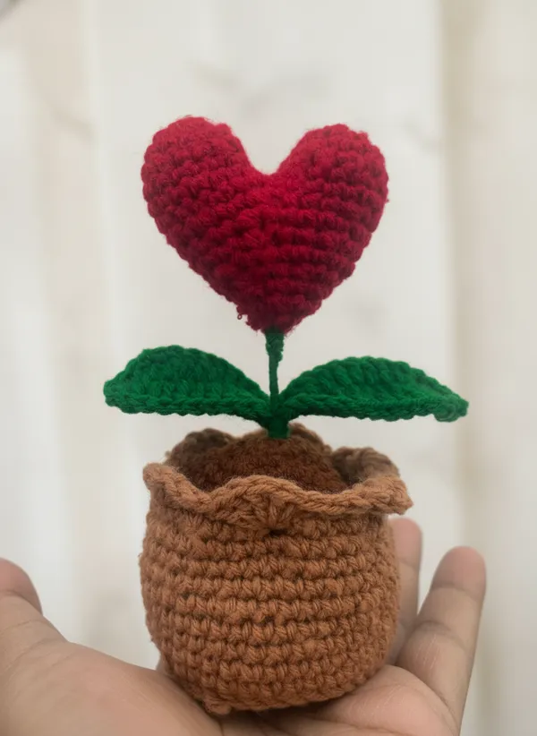 Handmade_Crochet_Heart_Plant_Pot_|_Romantic_Mini_Heart_Decor