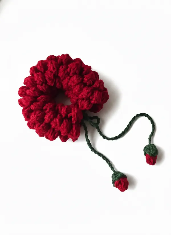 Handmade_Crochet_Red_Gajra_|_Bridal_&_Festive_Bun_Hair_Accessory