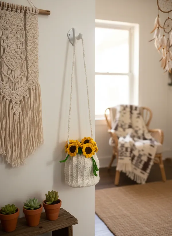 Handmade_Crochet_Sunflower_Potli_Bag_|_Aesthetic_Floral_Sling_Bag
