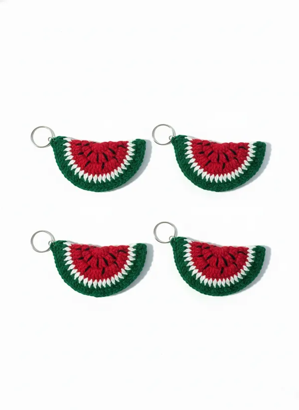 Handmade_Crochet_Watermelon_Keychain_|_Cute_Fruit_Key_Ring_Charm_|_Aesthetic_Bag_Charm_&_Gift_for_Girls,_PACK_OF_4