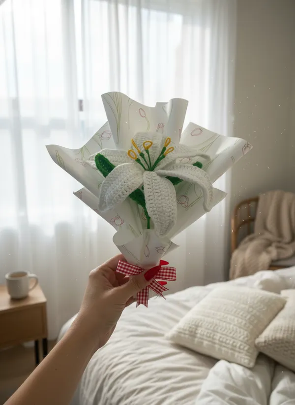 Handmade_Crochet_White_Lily_Bouquet_|_Elegant_Single_Flower_Gift