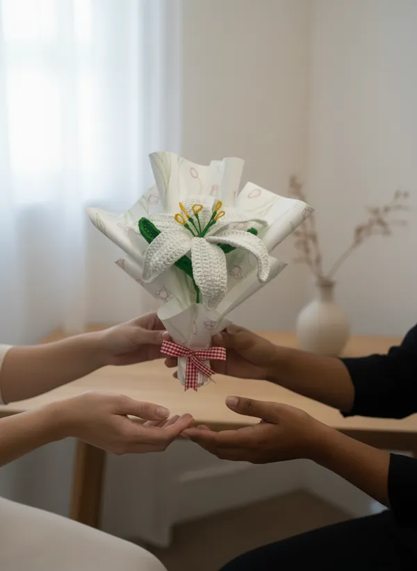 Handmade_Crochet_White_Lily_Bouquet_|_Elegant_Single_Flower_Gift