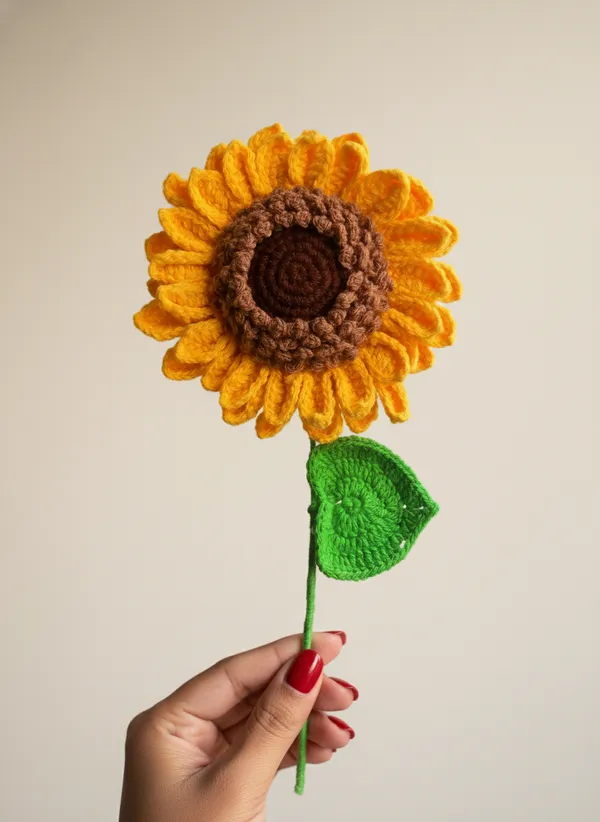Handmade_Double_Petal_Crochet_Sunflower_Stick_|_Realistic_Forever_Flower