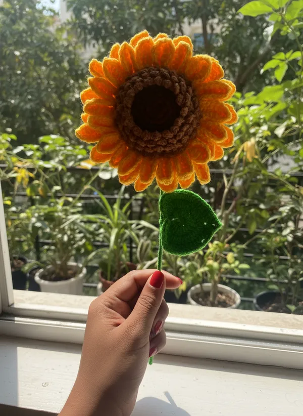 Handmade_Double_Petal_Crochet_Sunflower_Stick_|_Realistic_Forever_Flower