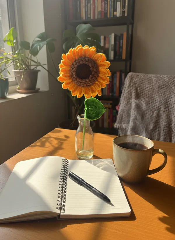Handmade_Double_Petal_Crochet_Sunflower_Stick_|_Realistic_Forever_Flower