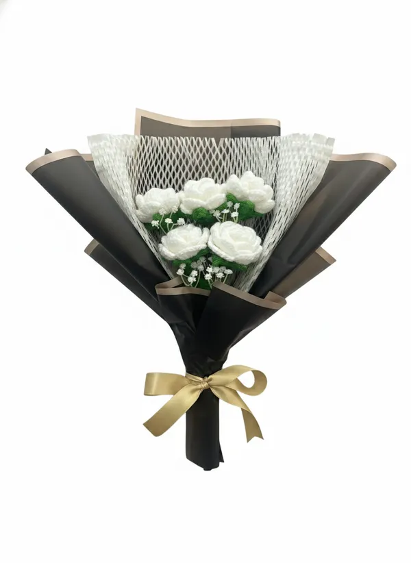 Luxury_Crochet_White_Rose_Bouquet_|_Handmade_Premium_Gift