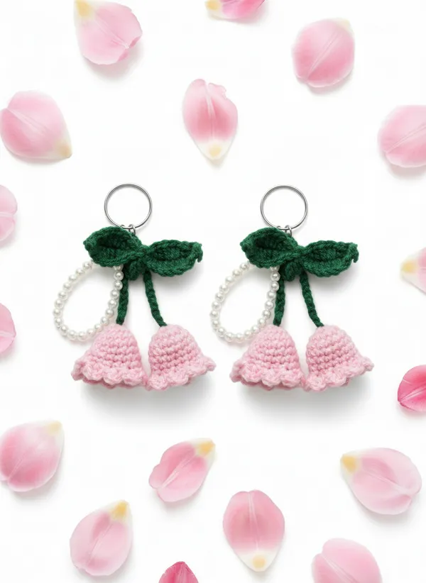 Handmade_Crochet_Pink_Tulip_Keychain_With_Pearl_Handle_|_Hanging_Flower_Bag_Charm_|_Cute_Aesthetic_Key_Ring_For_Girls_|_Soft_Yarn_Floral_Accessory,_Pack_of_2