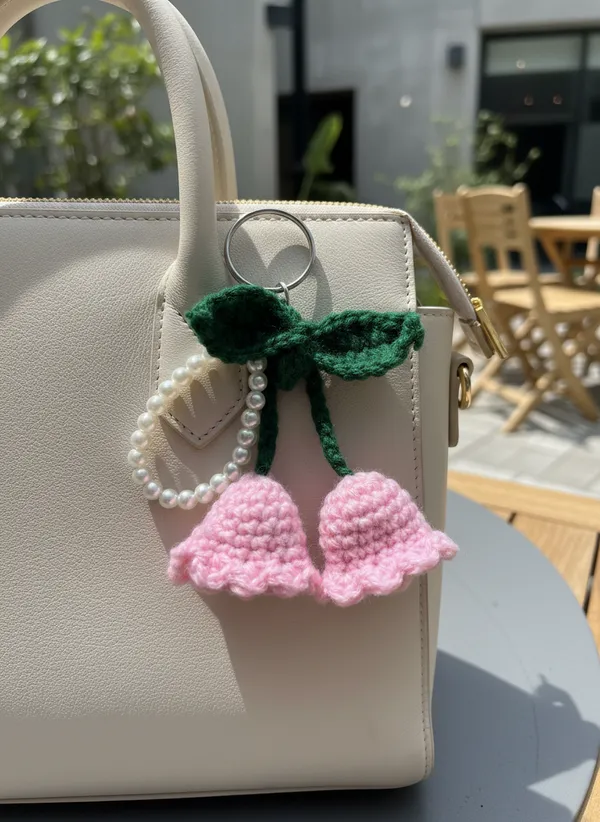 Handmade_Crochet_Pink_Tulip_Keychain_With_Pearl_Handle_|_Hanging_Flower_Bag_Charm_|_Cute_Aesthetic_Key_Ring_For_Girls_|_Soft_Yarn_Floral_Accessory,_Pack_of_2