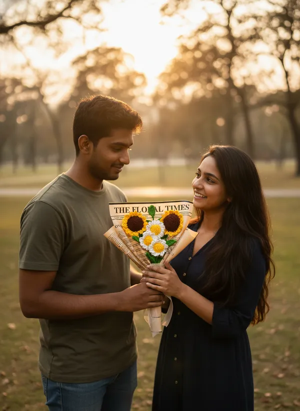 Premium_Crochet_Flower_Bouquet_|_2_Sunflowers_&_3_Daisies_|_Handmade_Minimal_Floral_Gift