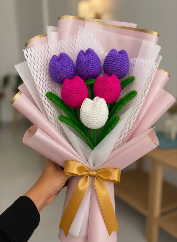 Royal_Pastel_Tulip_Crochet_Bouquet_|_Premium_6_Stem_Handmade_Purple_Pink_White_Bouquet