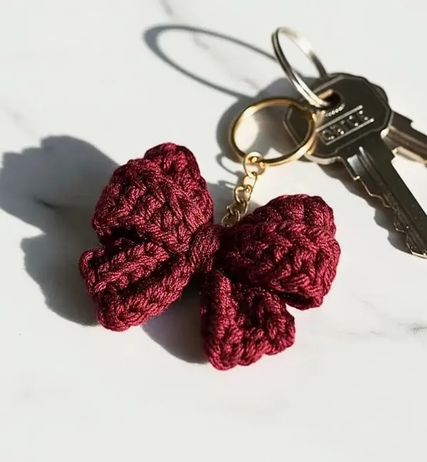 Handmade_Crochet_Red_Bow_Keychain_|_Cute_Aesthetic_Bag_Charm_|_Soft_Yarn_Key_Ring_For_Girls_|_Backpack_&_Purse_Accessory_|_Gift_For_Her,_Pack_Of_2