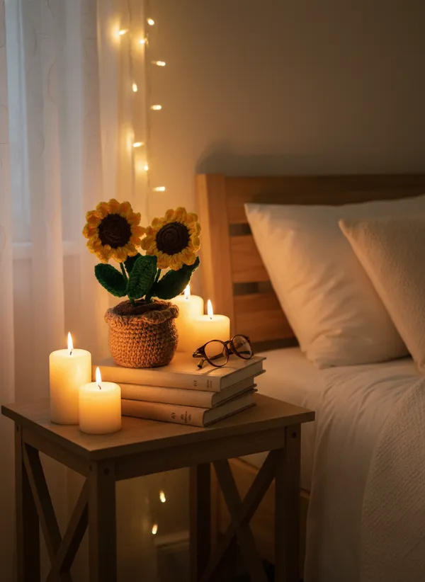 Golden_Twin_Sunflower_Crochet_Pot_|_Premium_Handmade_Desk_Decor_Accent