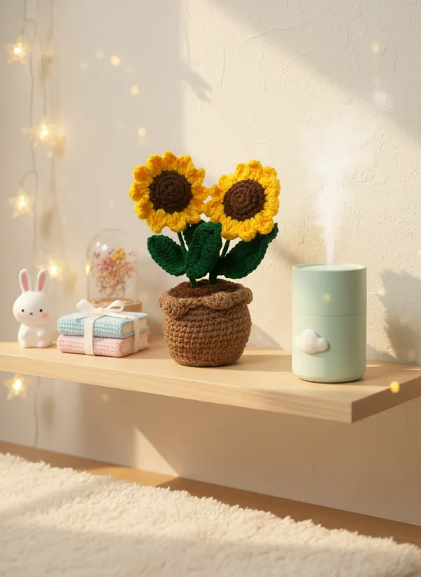 Golden_Twin_Sunflower_Crochet_Pot_|_Premium_Handmade_Desk_Decor_Accent