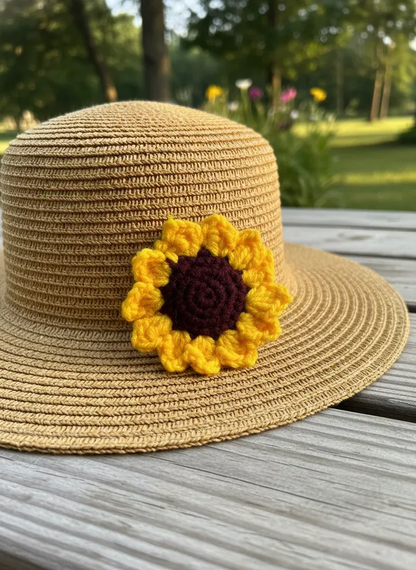 Handmade_Crochet_Sunflower_Hair_Tie_With_Elastic_Band_|_Floral_Scrunchie_Style_Ponytail_Holder_|_Cute_Aesthetic_Hair_Accessory_For_Girls_&_Women,_Pack_Of_2