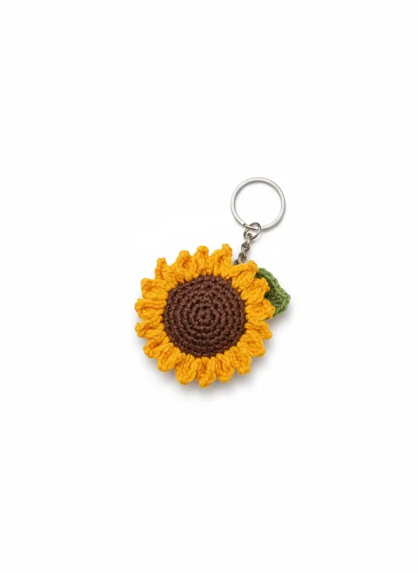 Handmade_Crochet_Sunflower_Keychain_|_Cute_Floral_Bag_Charm_&_Key_Ring_|_Aesthetic_Yarn_Accessory_|_Gift_For_Her_&_Flower_Lovers,_Set_Of_2